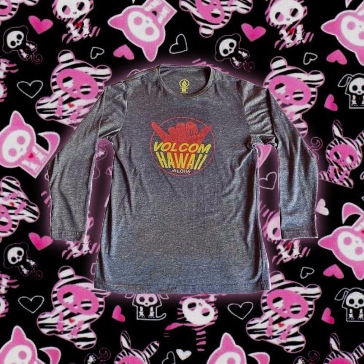 volcom hawaii aloha gray long sleeve ✯ skate, surf | Depop