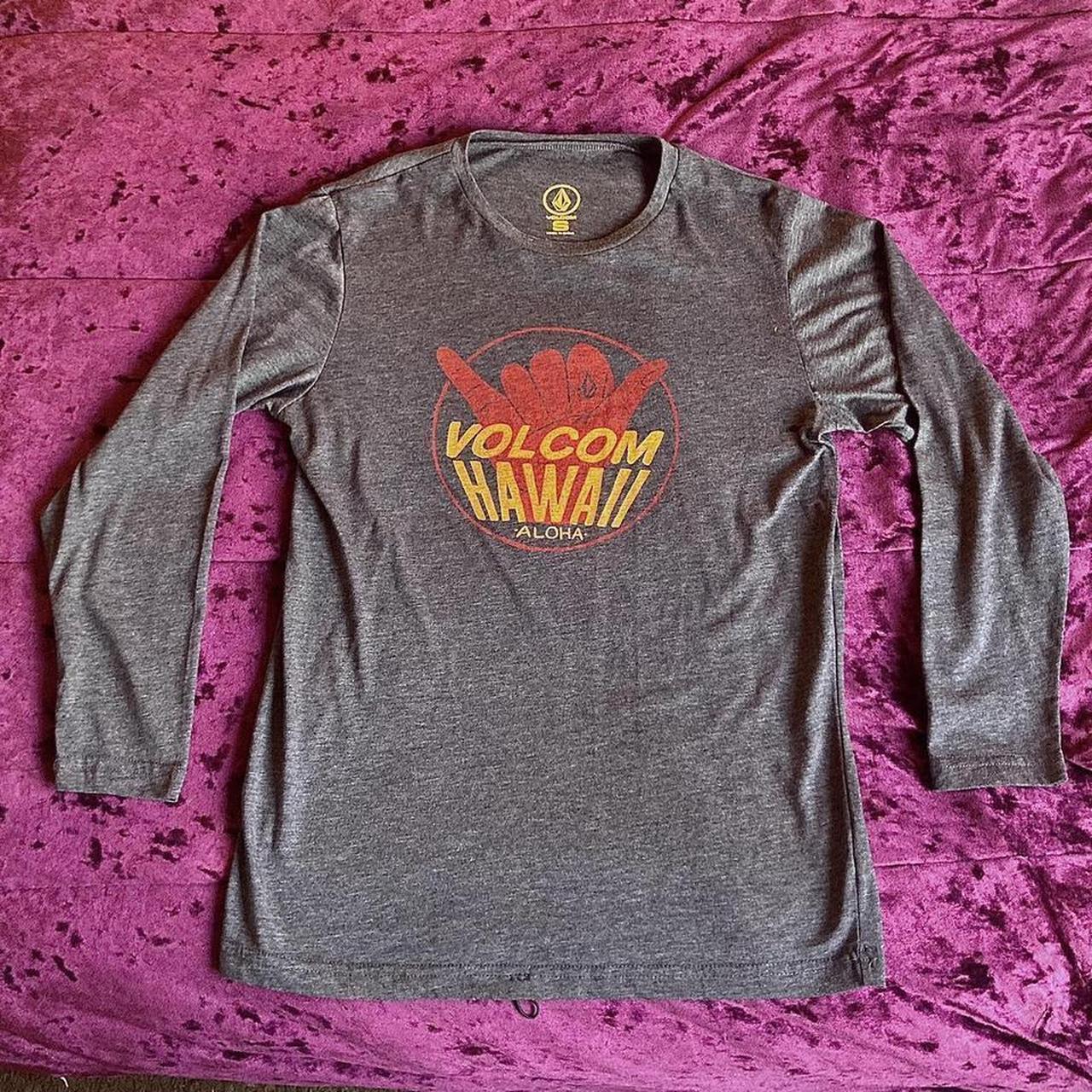 Mr ALOHA　VOLCOM  VolcomAlohaFlagTeeHeatherGreyB