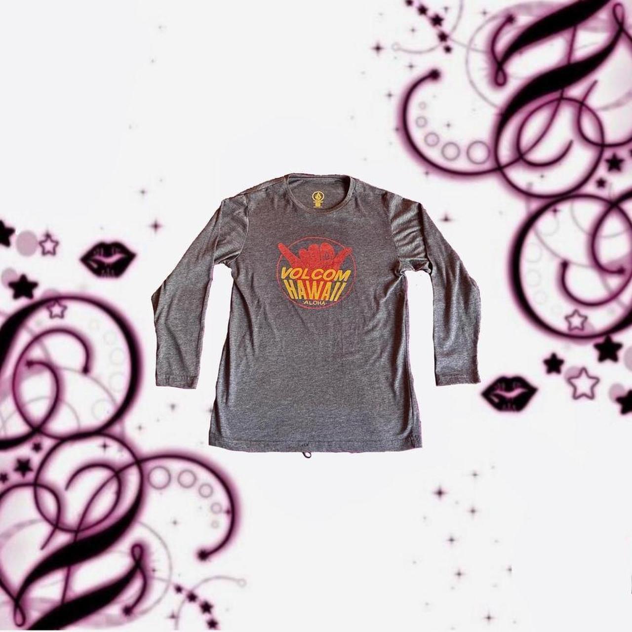 volcom hawaii aloha gray long sleeve ✯ skate, surf | Depop