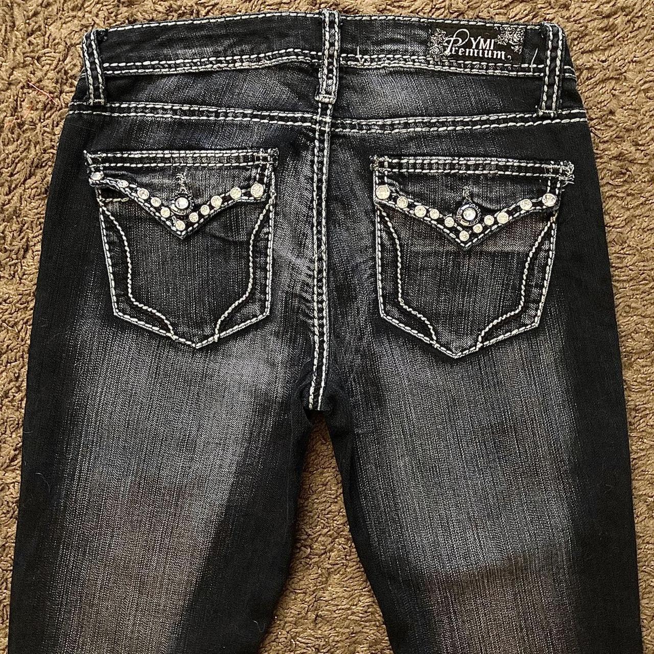 Ymi premium black emo y2k pants ✯ size 1 fits a 0-2 | Depop