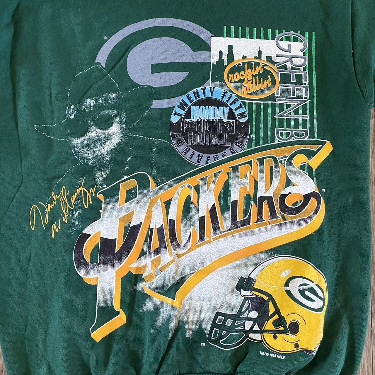 Vintage 1994 NWT Green Bay Packers Graphic Crewneck - Depop