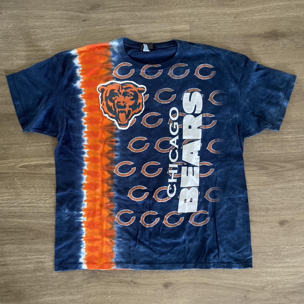 Vintage Chicago Bears Tie Dye Tshirt NFL Team - Depop