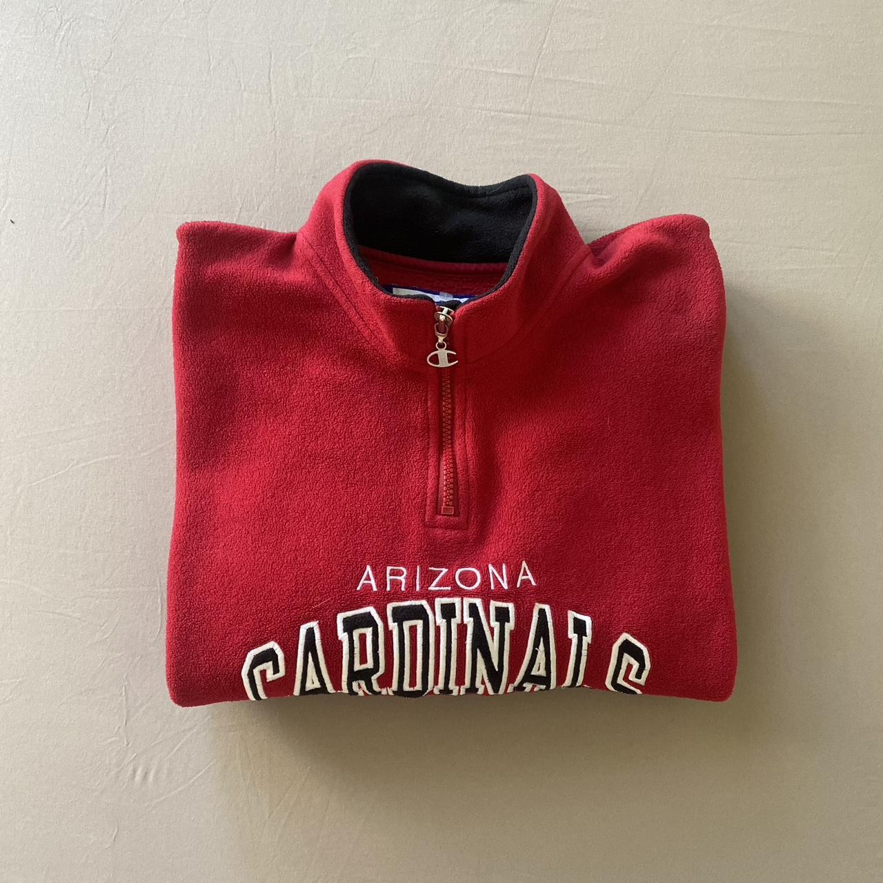 Vintage Champion Arizona Cardinals Fleece Quarter Depop