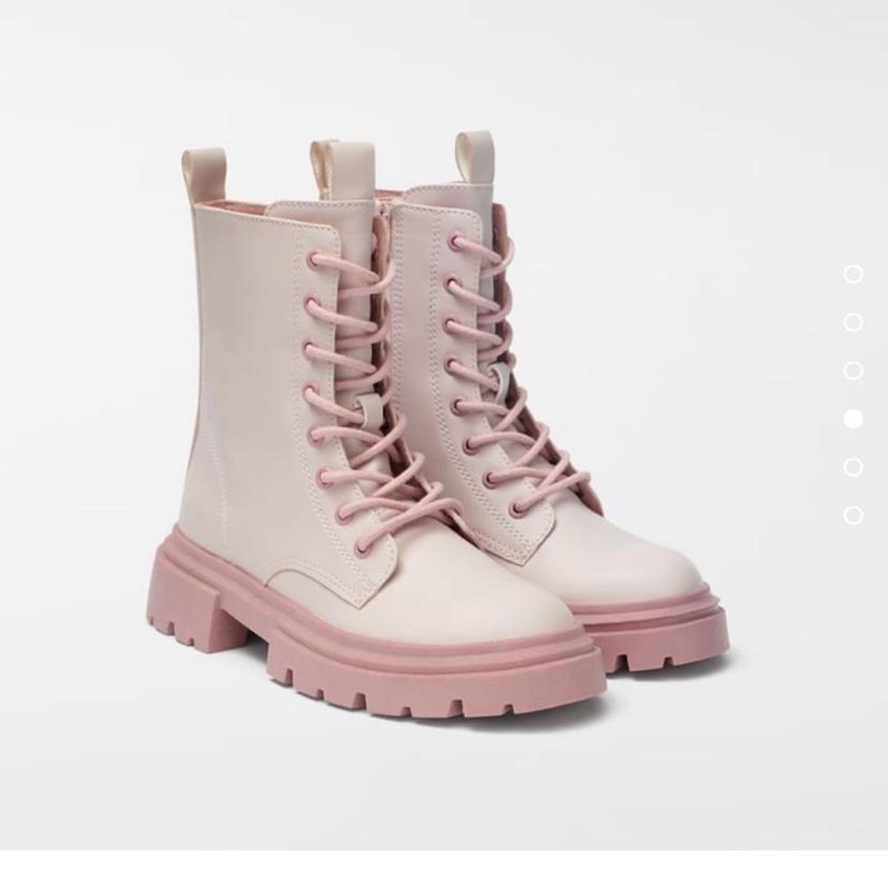 Zara store pink boots