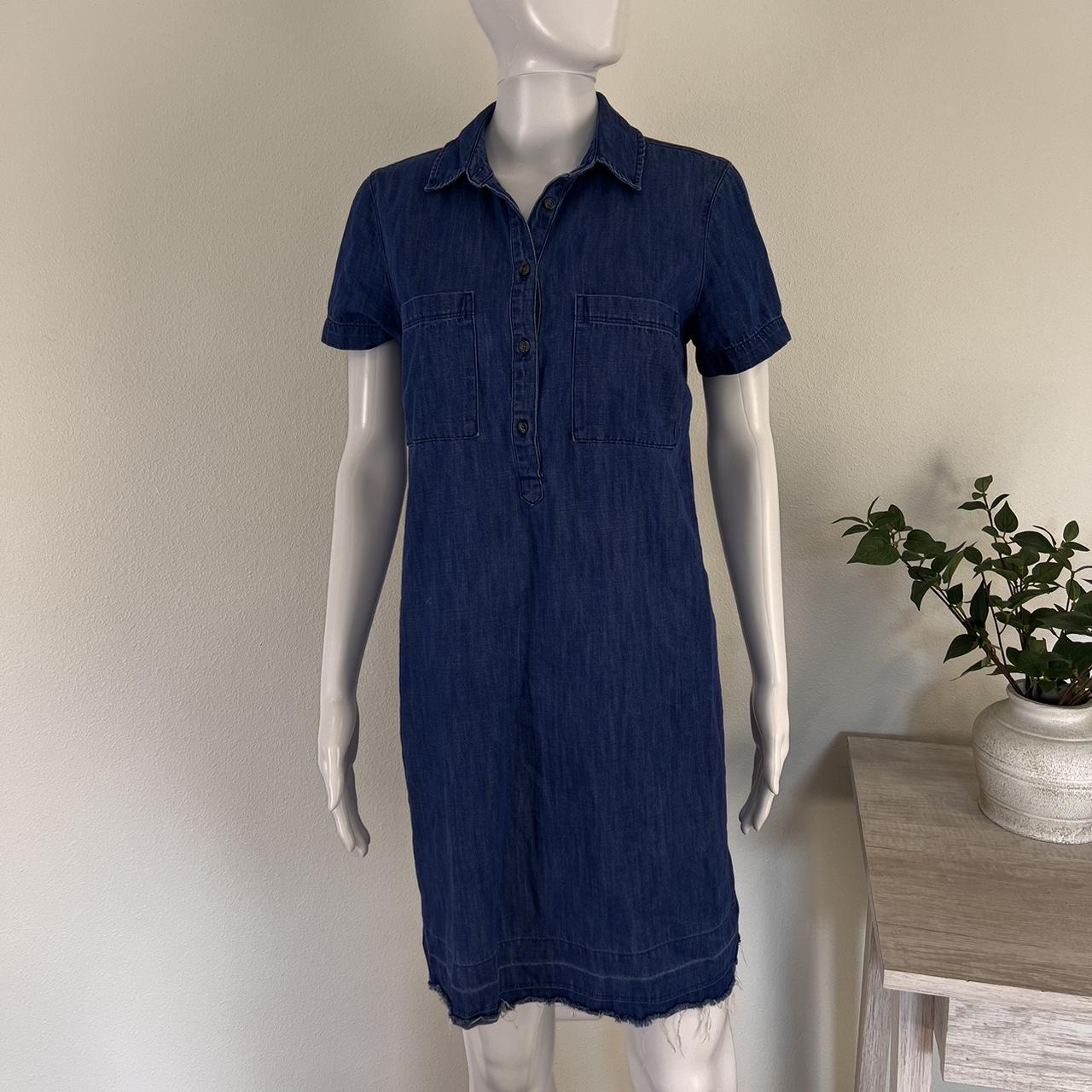 Old Navy women s denim shirt dress size small