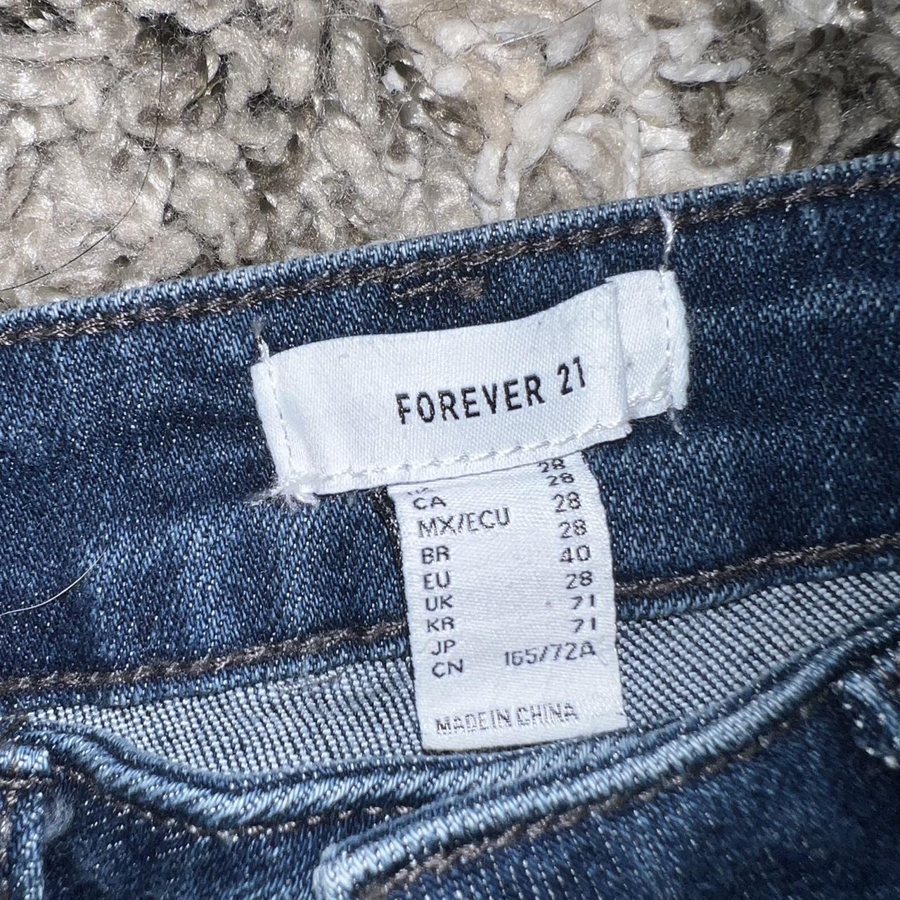 Rhinestone Ripped Black Jeans Forever 21 Forever 21 Diamond