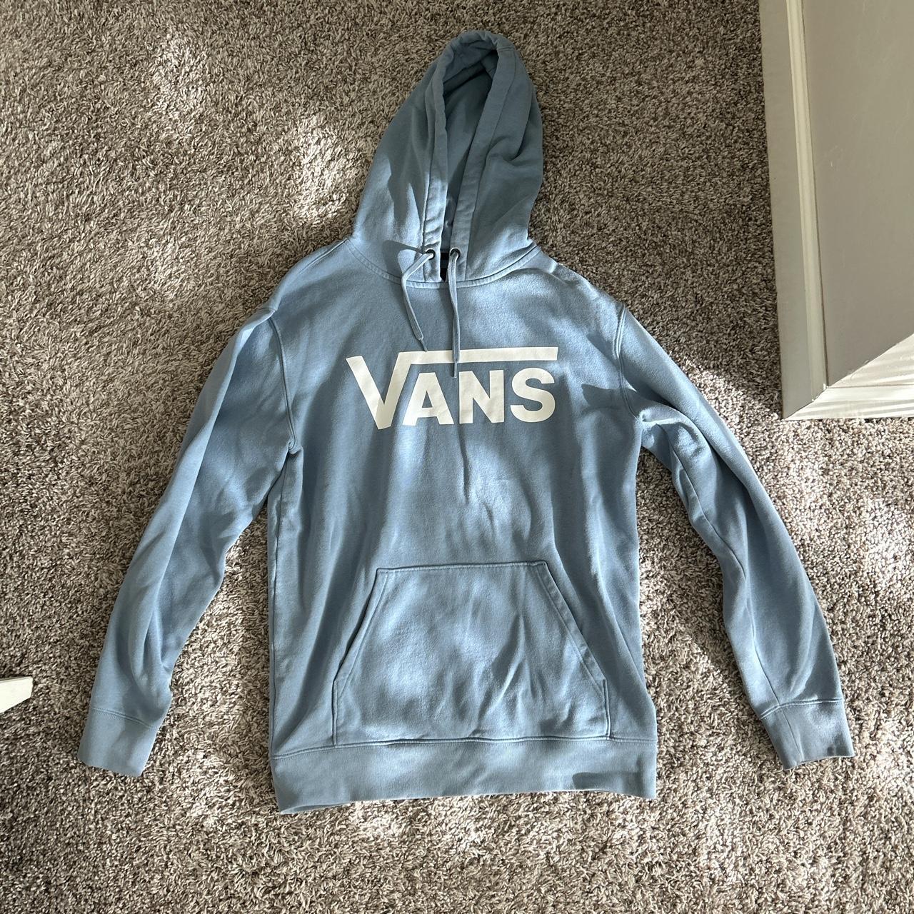 Light blue hotsell vans sweatshirt