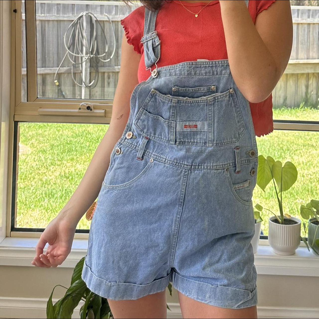 Vintage Denim Overalls - Blue