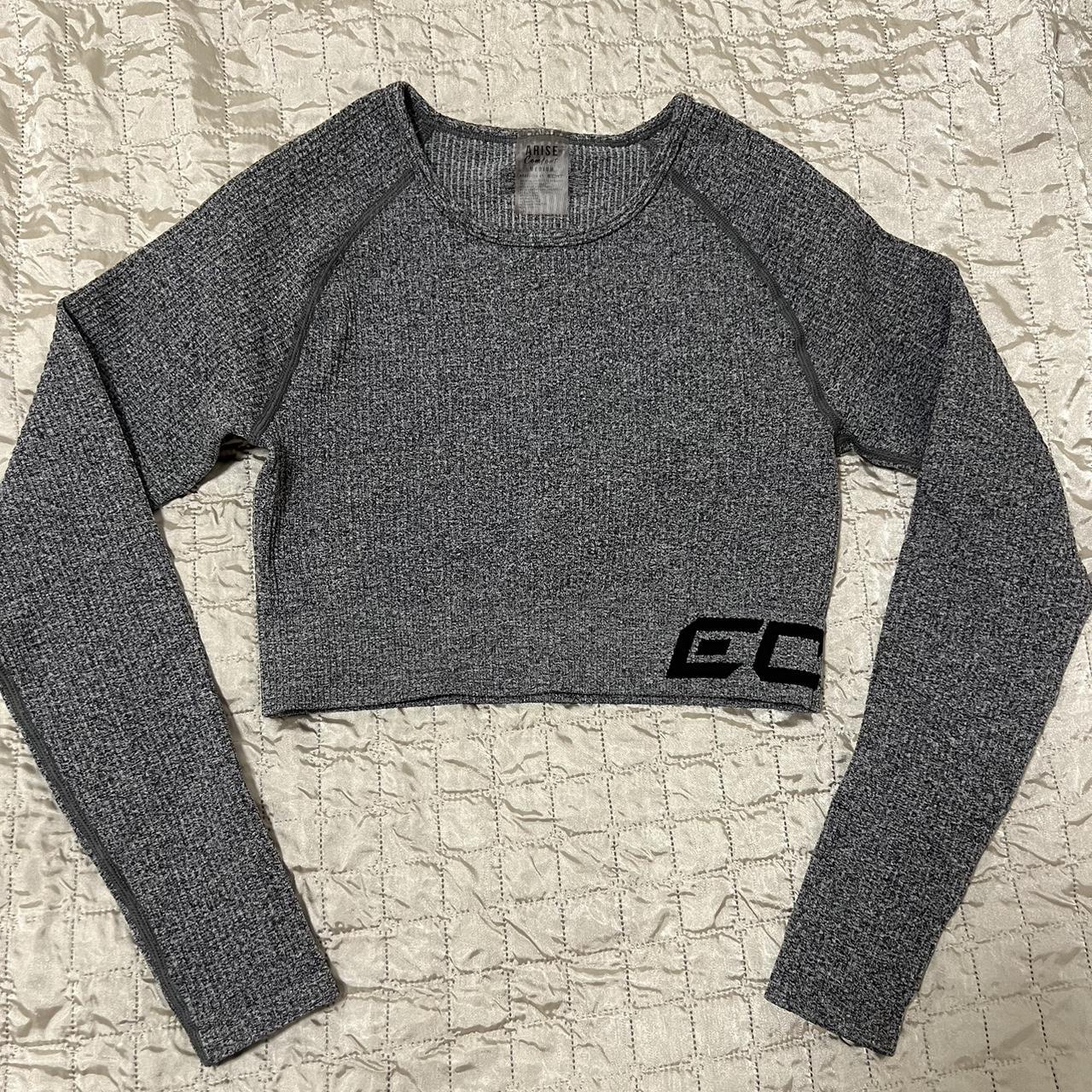 ECHT, Tops, Echt Arise Comfort Cropped Long Sleeve Charcoal Medium