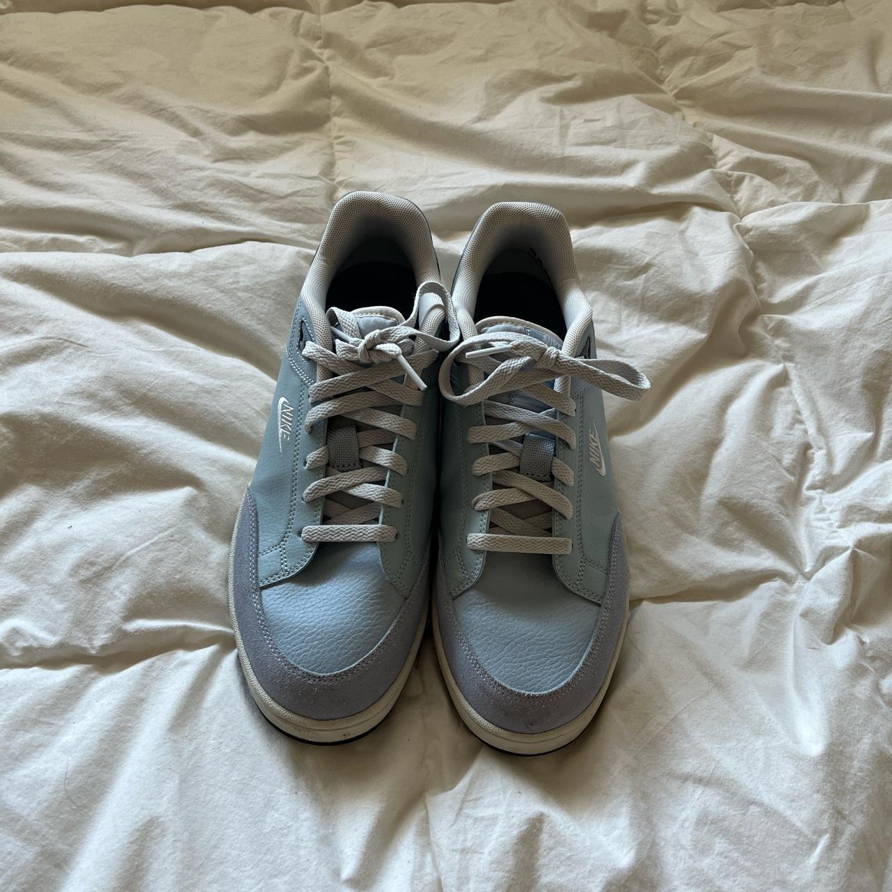 Baby blue Nike Sample shoes, no original box! Size... - Depop