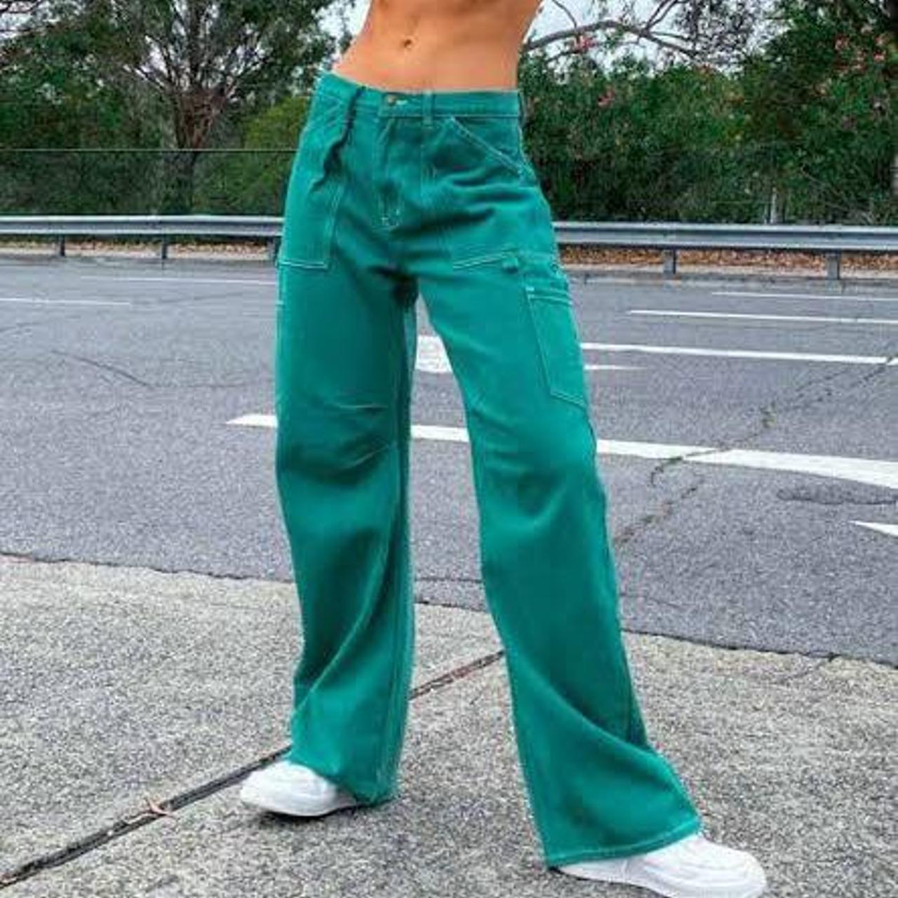 Lioness Green Miami Vice Pants 💚 worn 3 or 4 times... - Depop