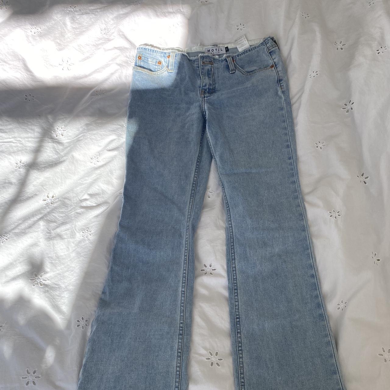 Motel low waisted flared jeans Depop