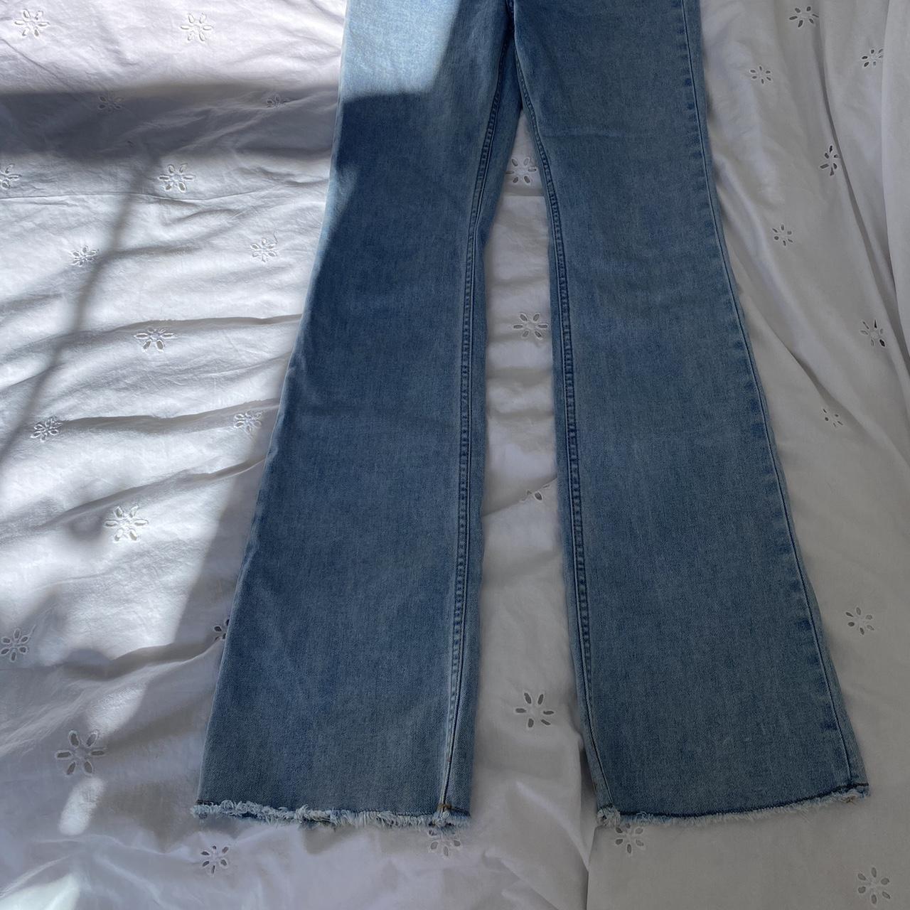 Motel low waisted flared jeans Depop