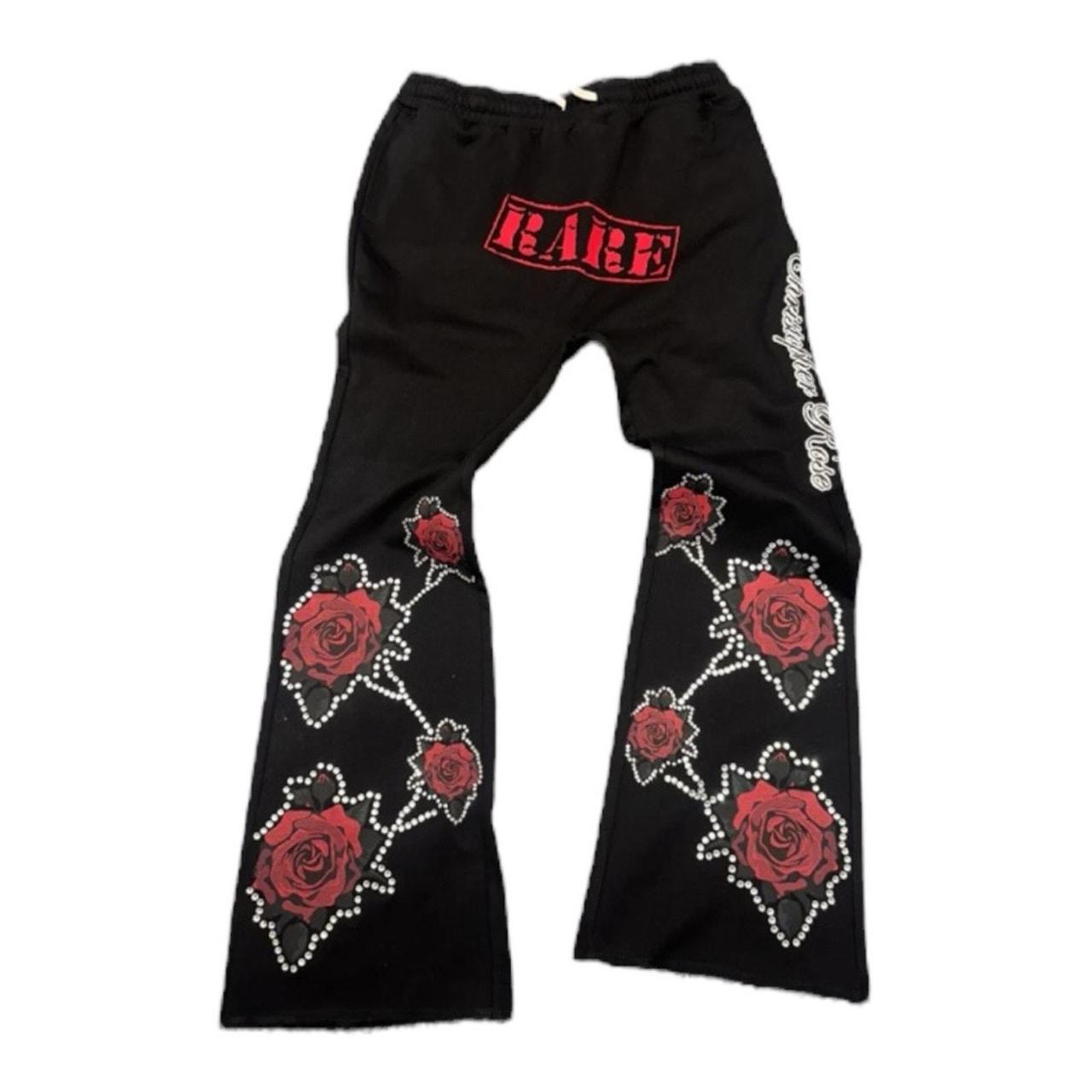 Source Unknown Men's Pants - Black/Red - M – Chri… - image 1