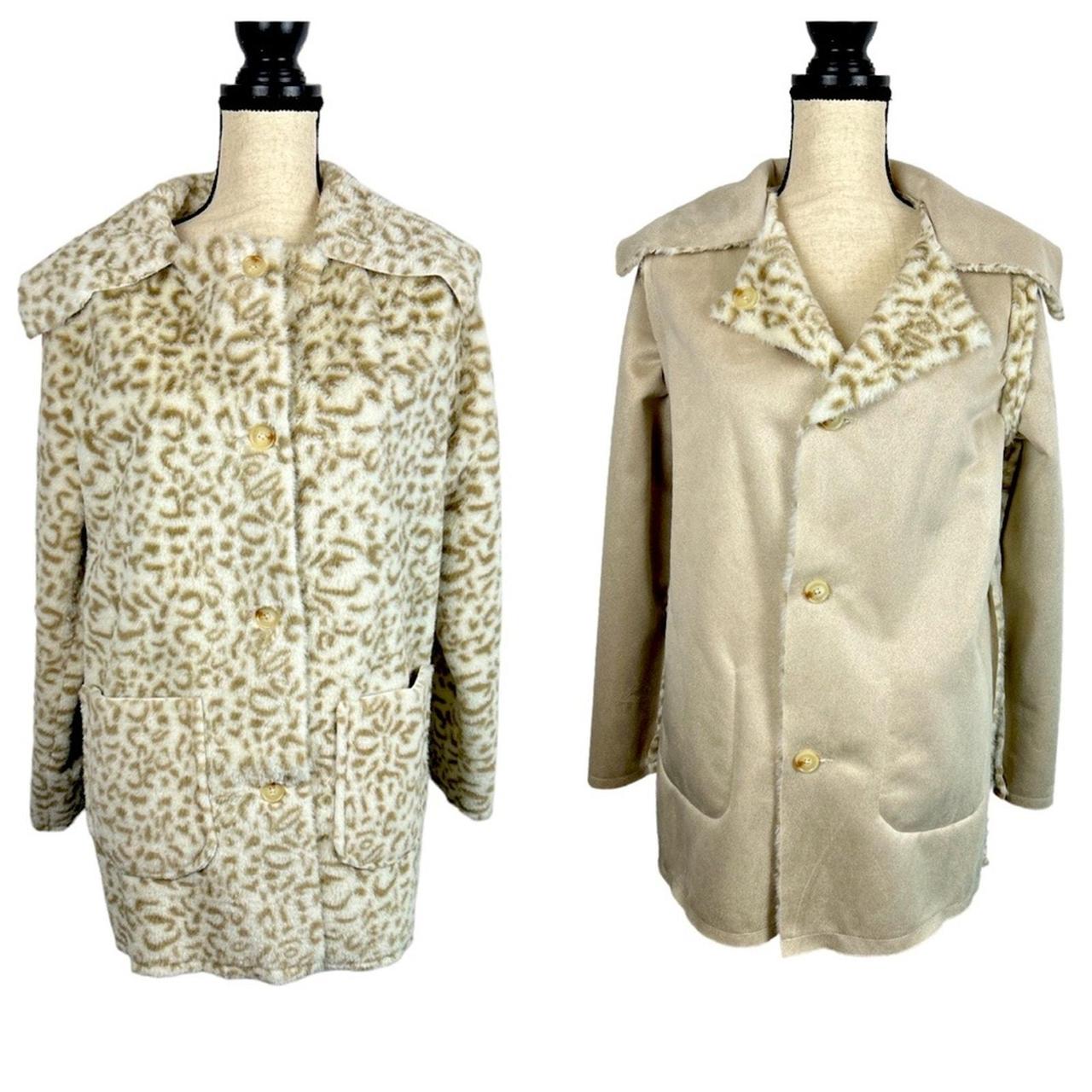 Source Unknown Women's Coat - Cream/White - M – D… - image 1