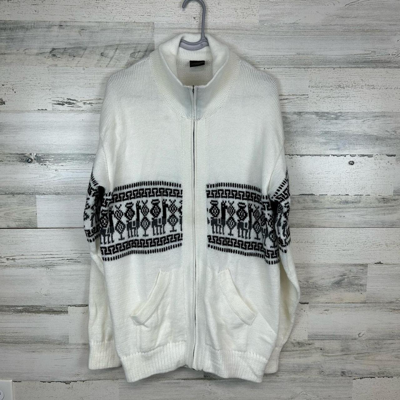 Source Unknown Women's Sweater - Black/Cream - XL… - image 2