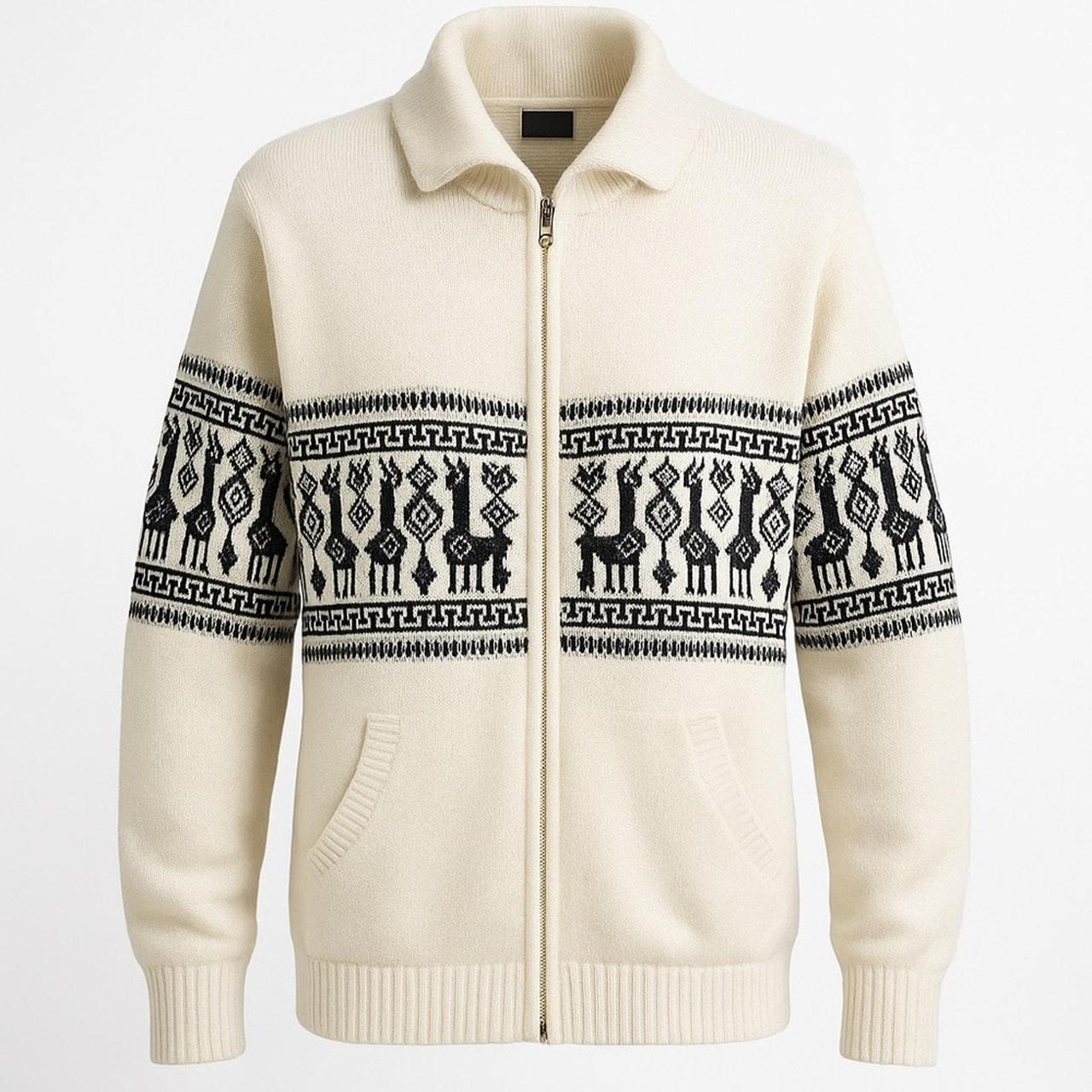 Source Unknown Women's Sweater - Black/Cream - XL… - image 1