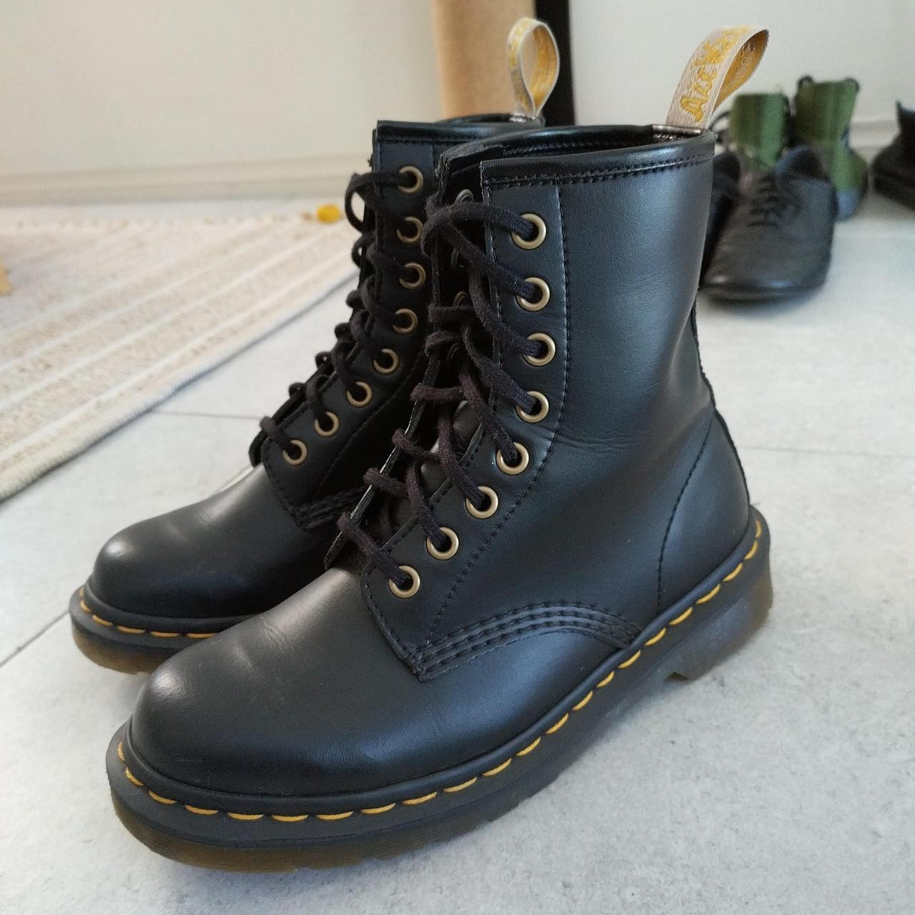doc martens orange boots