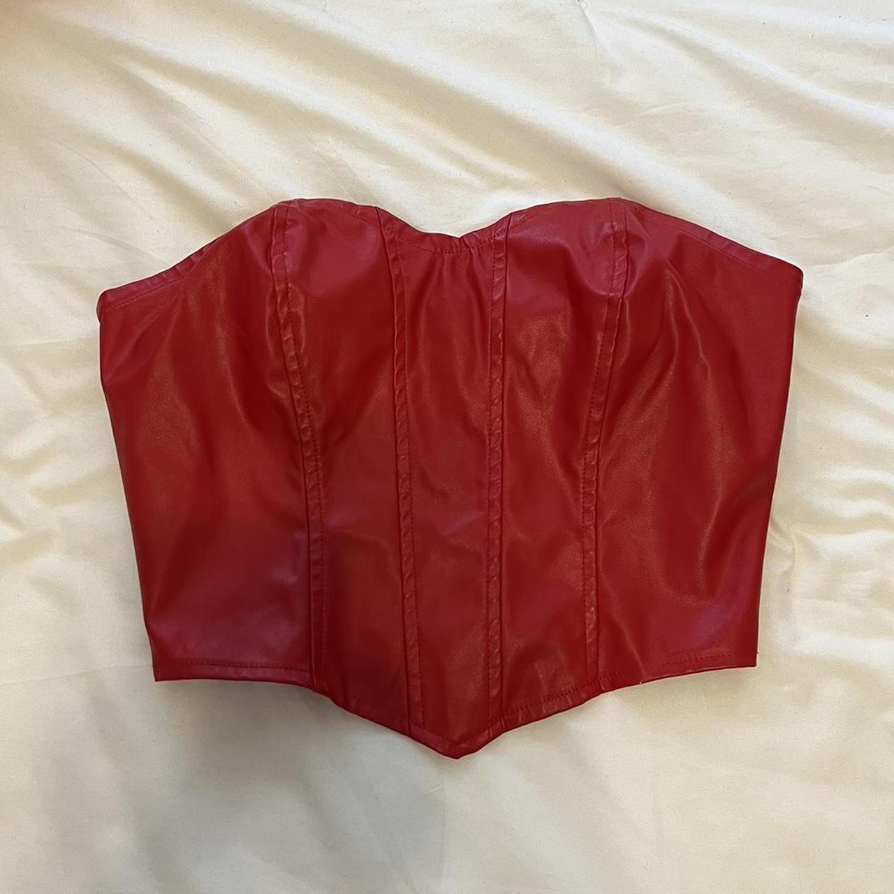 SHEIN Women's Red Corset | Depop