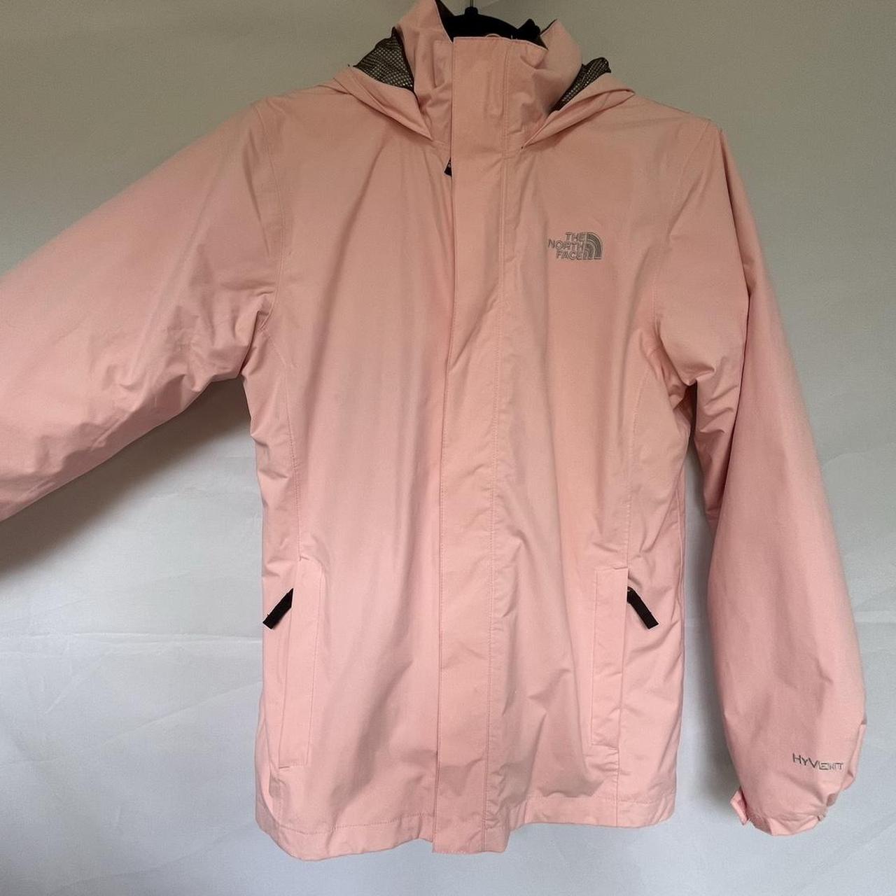 The North Face Waterproof Rain Coat Light Pink
