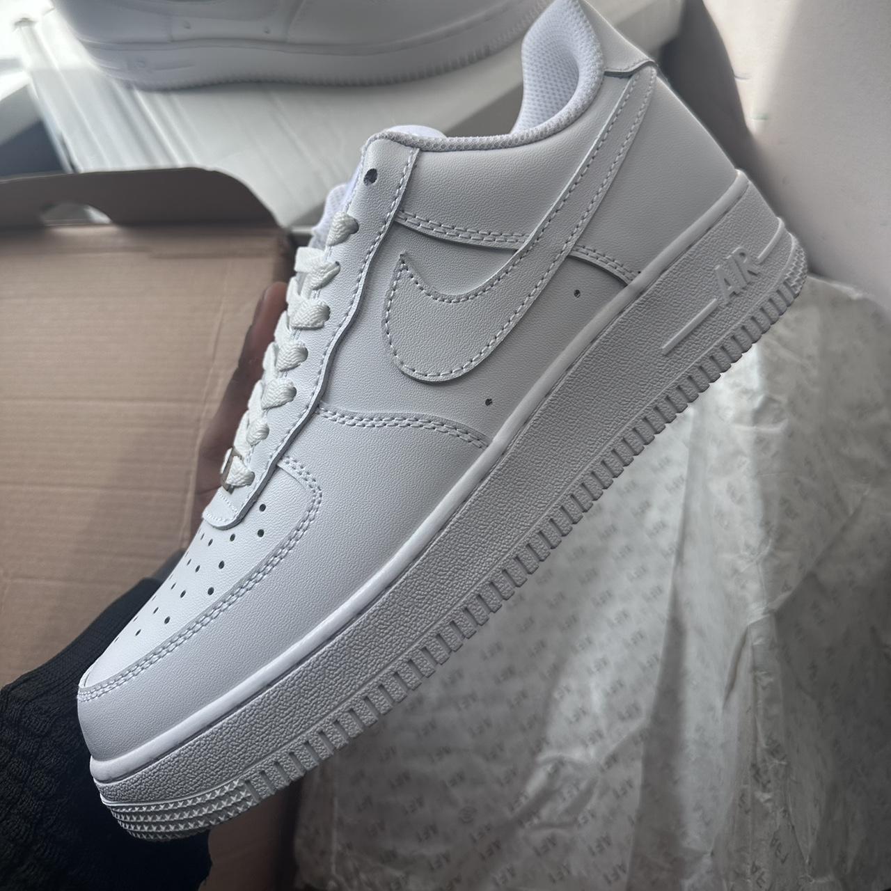 White Nike Air Force 1 UK men size 6.5 White - Depop