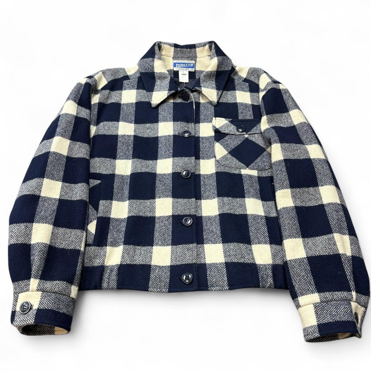 Pendleton Women's Lightweight Jacket - White/Blue… - image 1