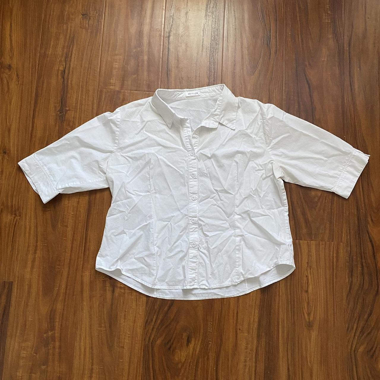 white collared dress shirt size XXL great work shirt Depop