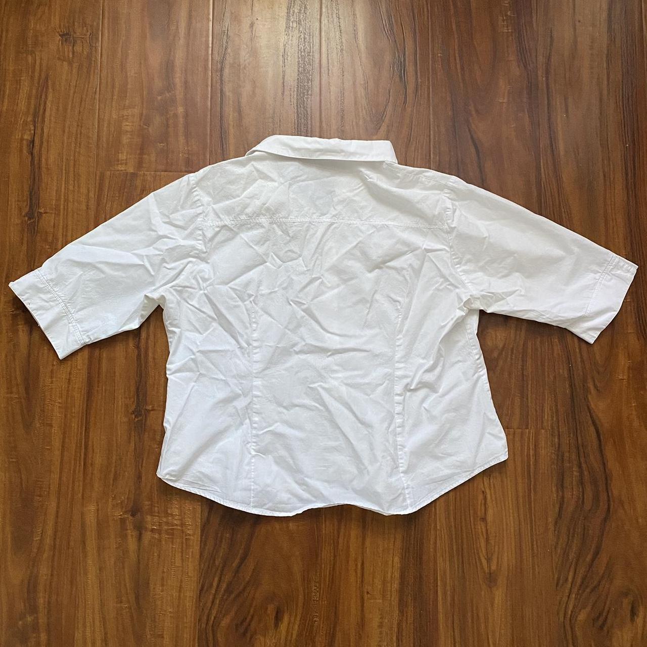 white collared dress shirt size XXL great work shirt Depop
