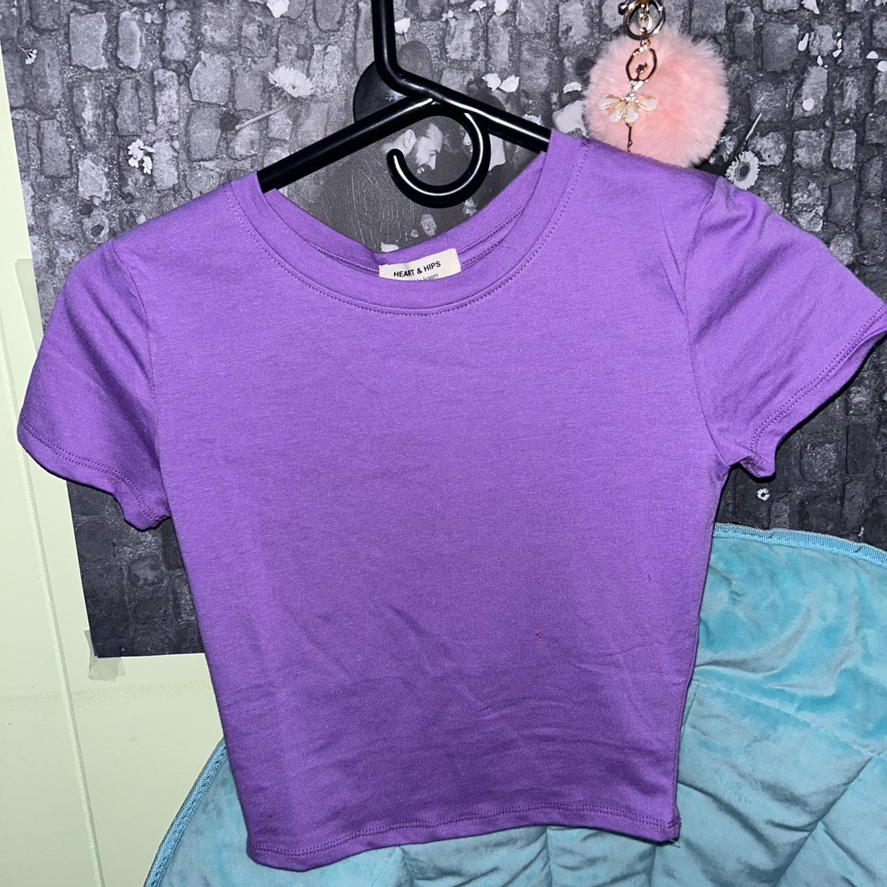 nike lavender crop top