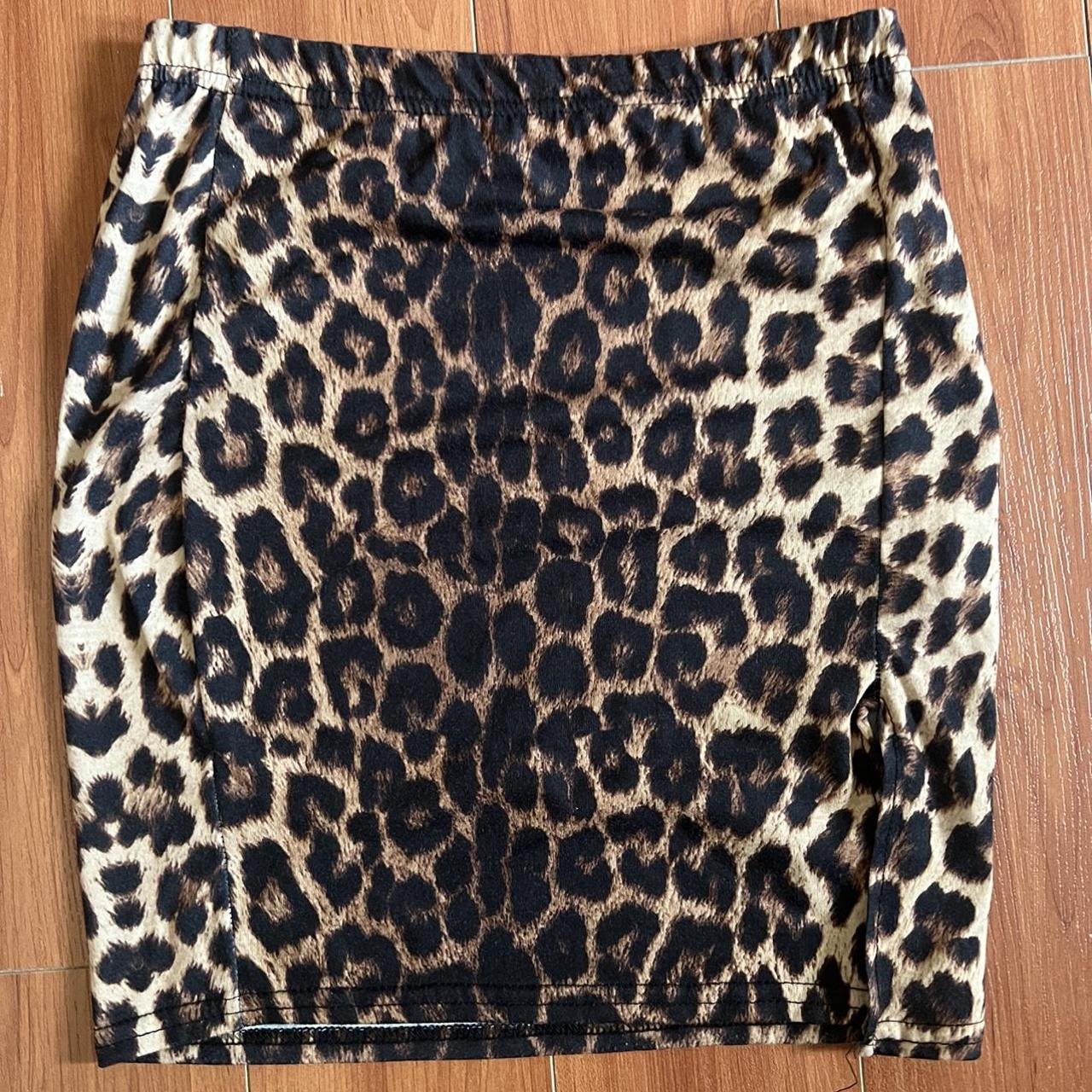 Cheetah clearance slip skirt