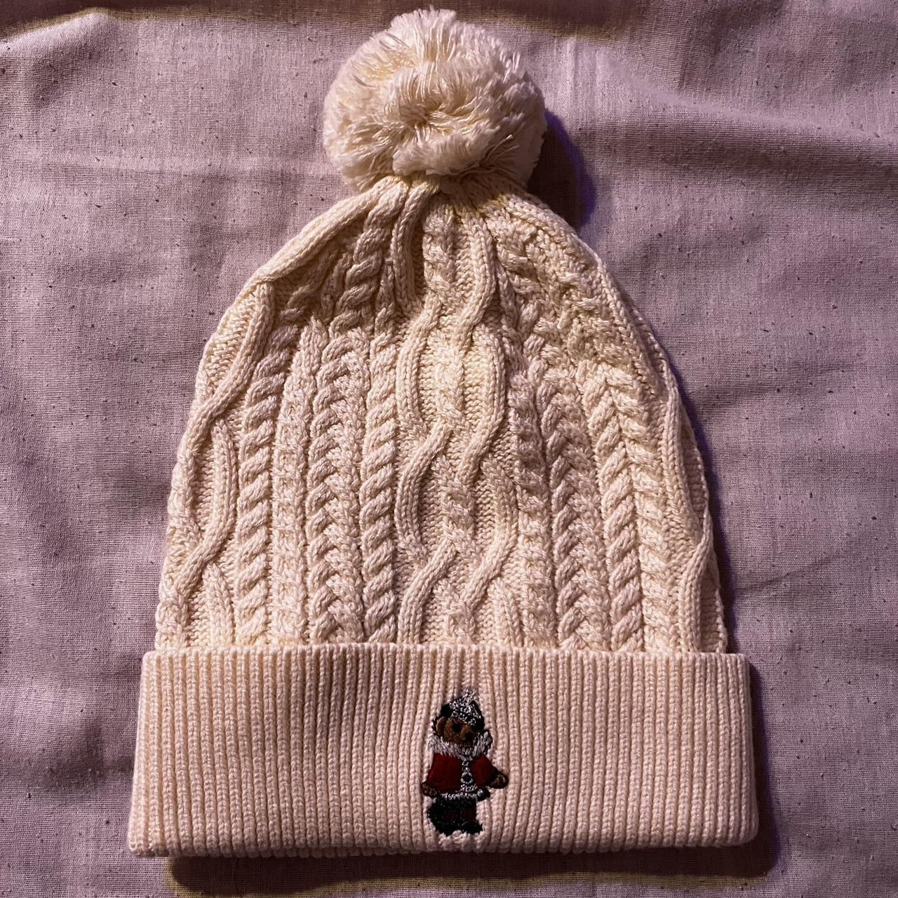 white/cream polo ralph lauren beanie brand new