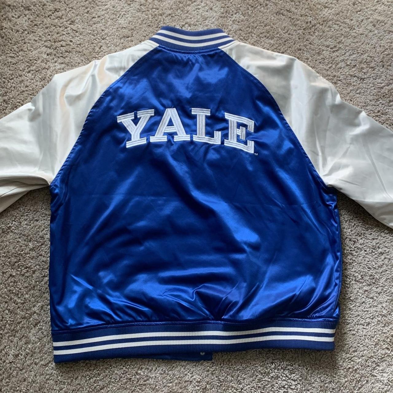 H&M Men's Blue and Cream Jacket Depop