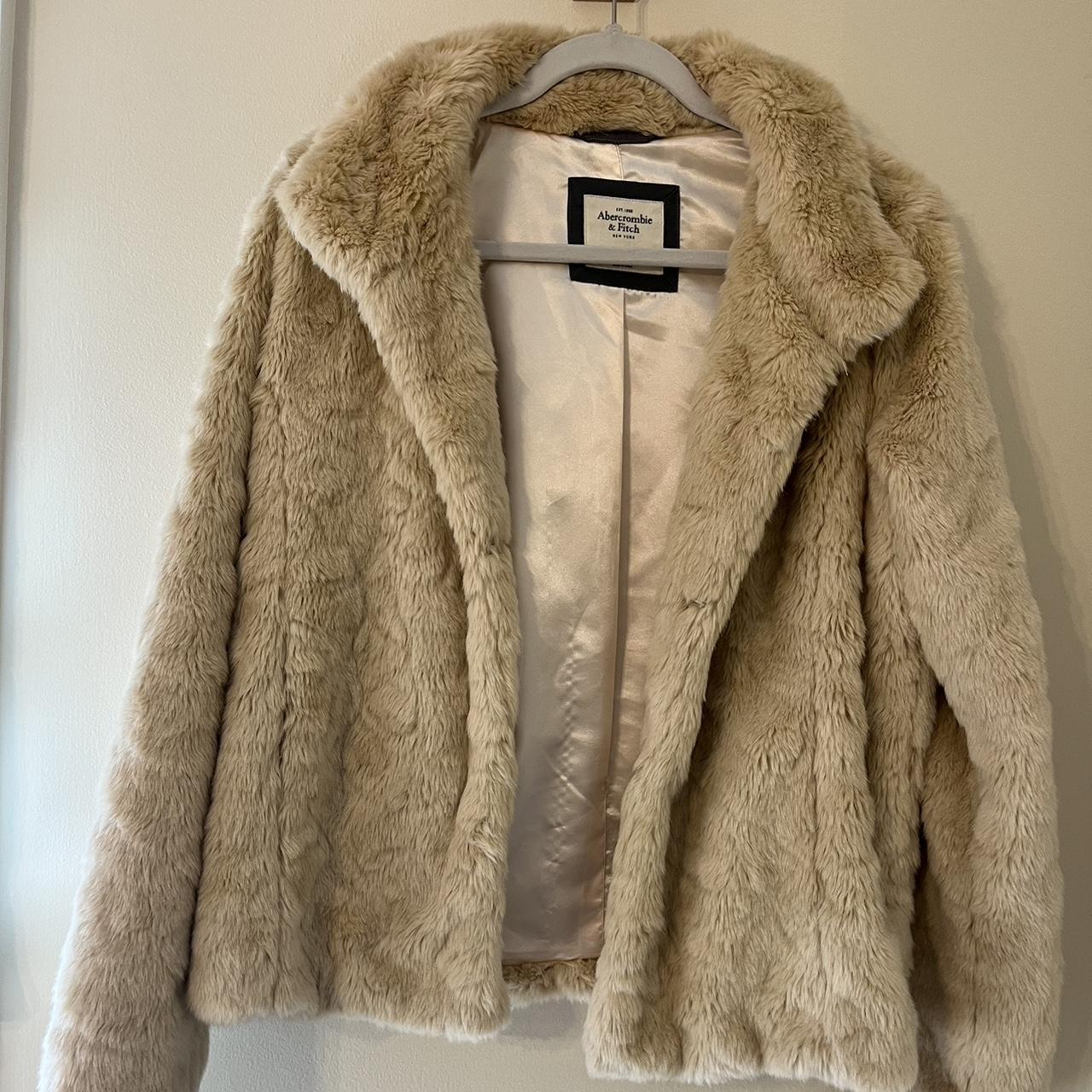 Abercrombie and fitch sales faux fur coat