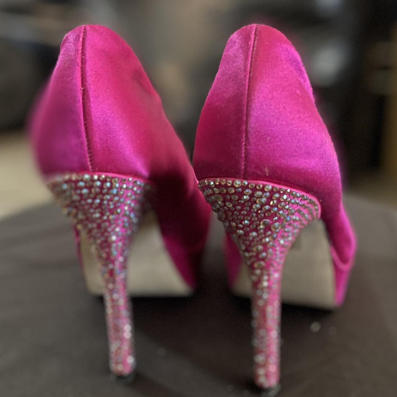 steve madden pink bow heels