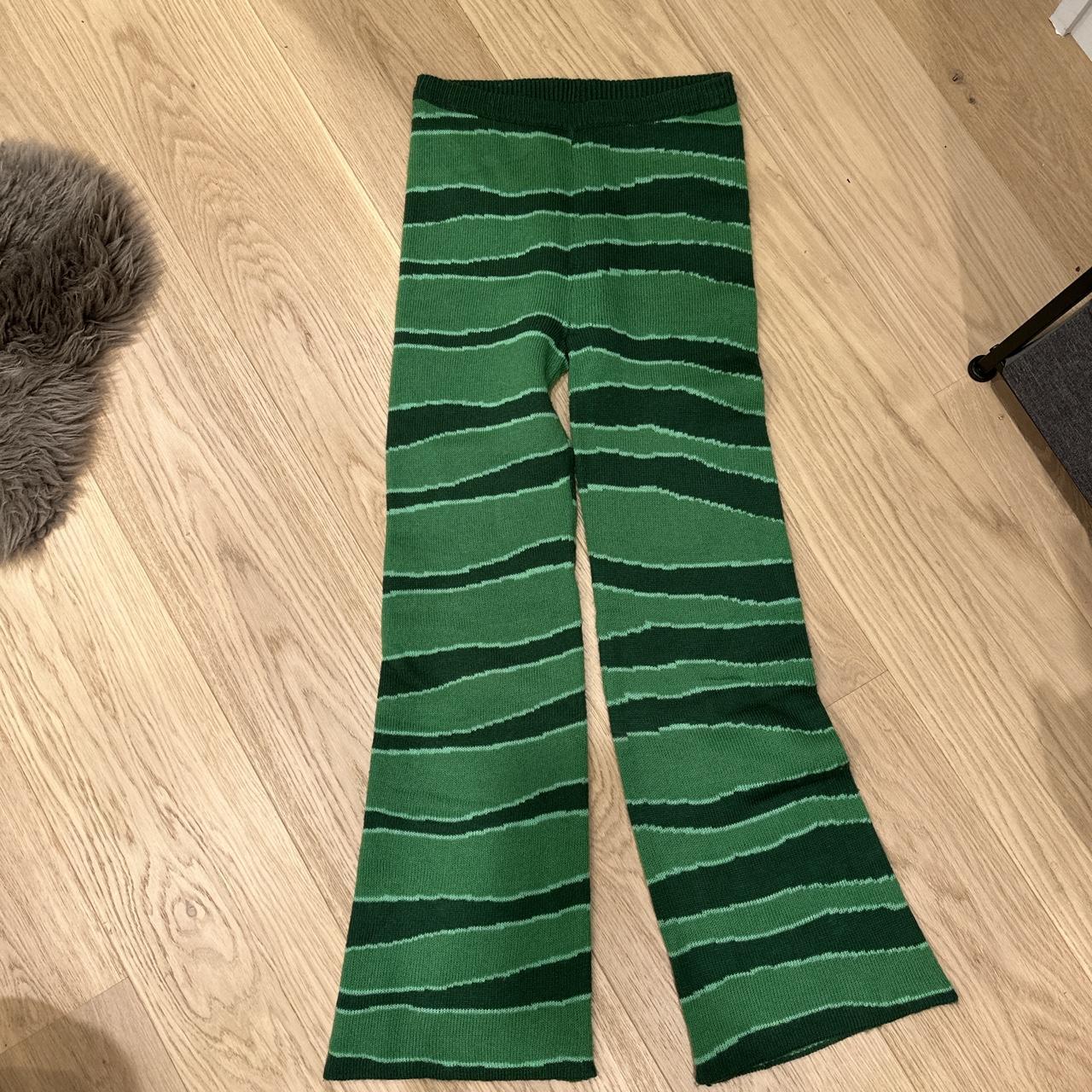 Arthur apparel knit green pants size 4 - Depop