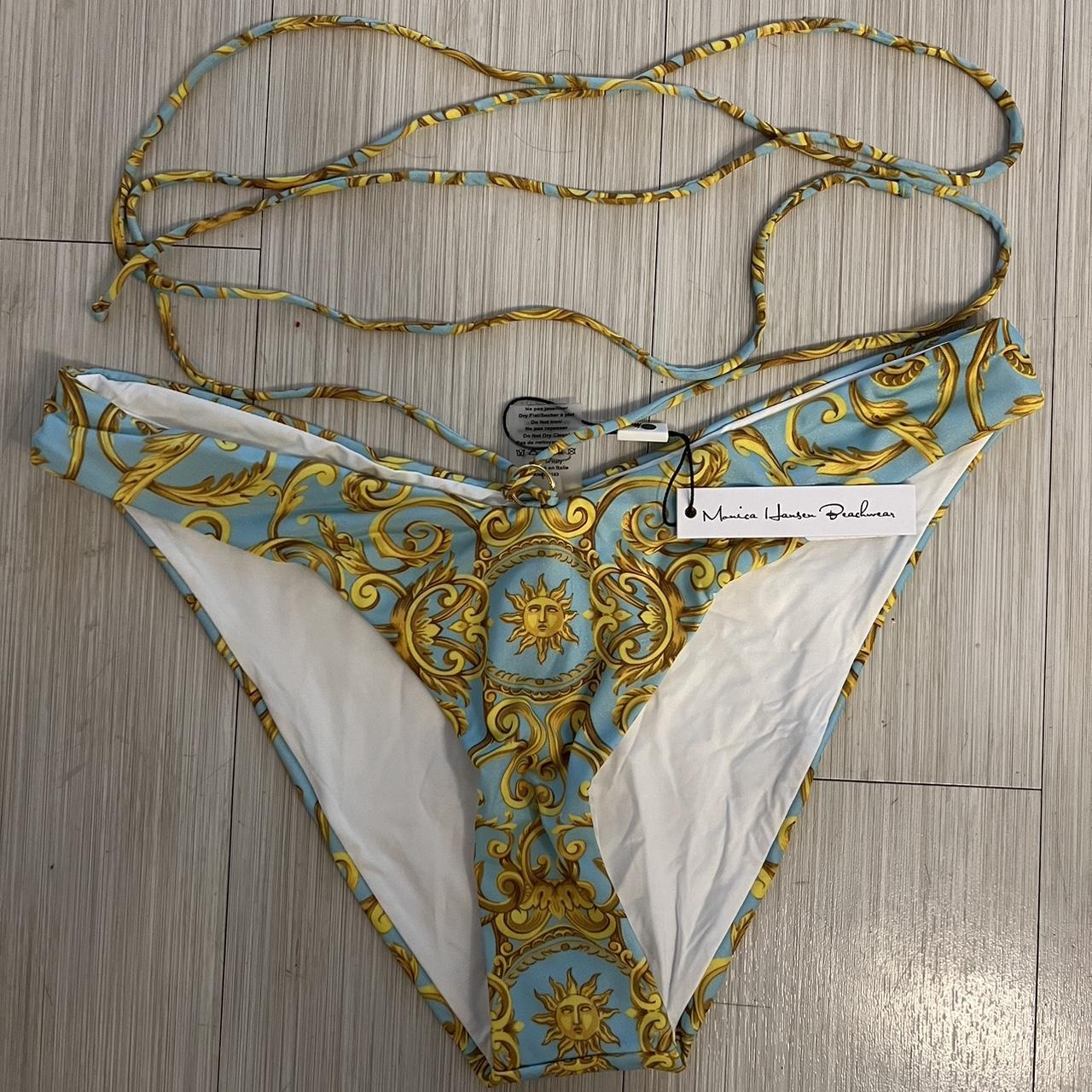 Womens Yellow And Blue Bikini And Tankini Bottoms Depop 1336