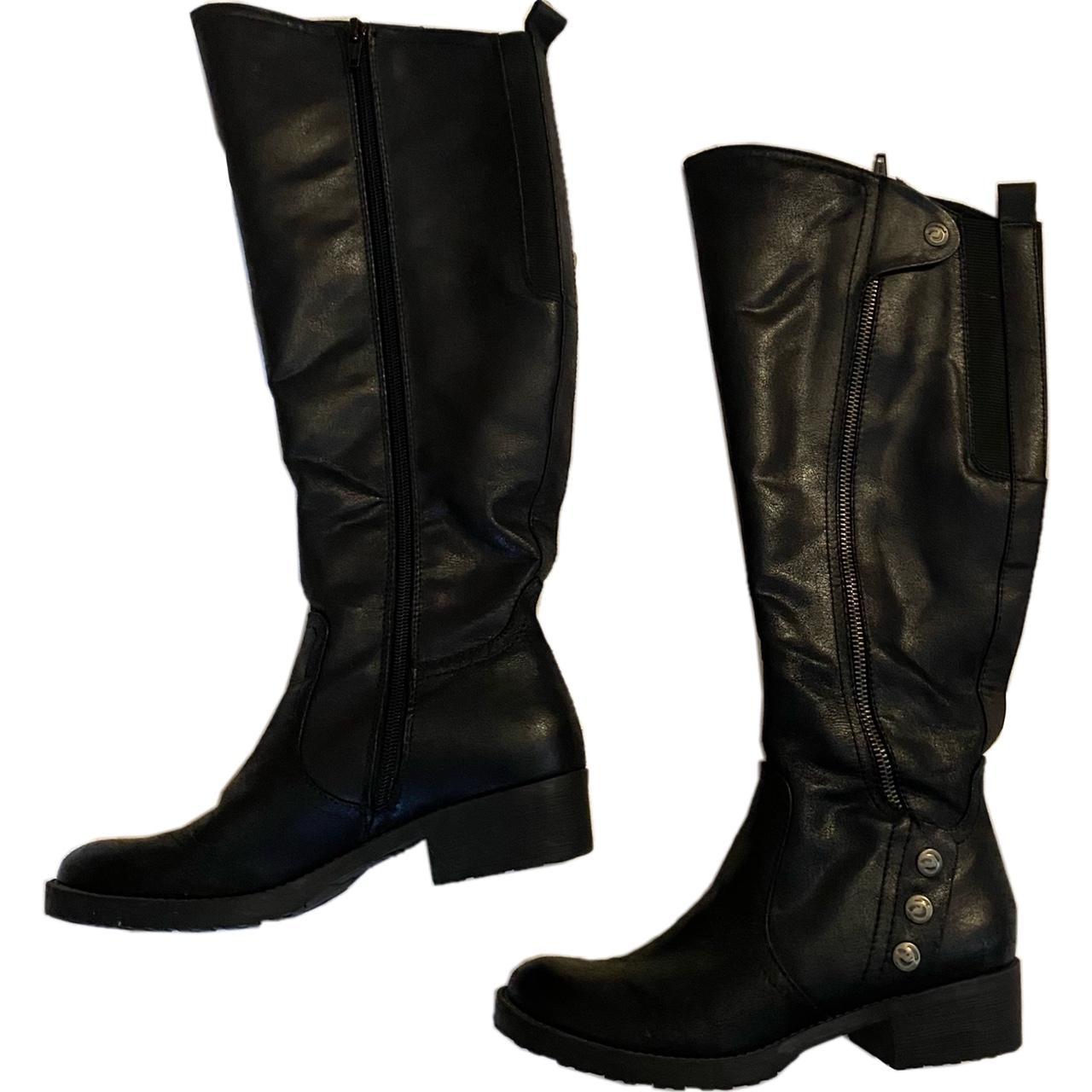 Bare traps wide hot sale calf boots black