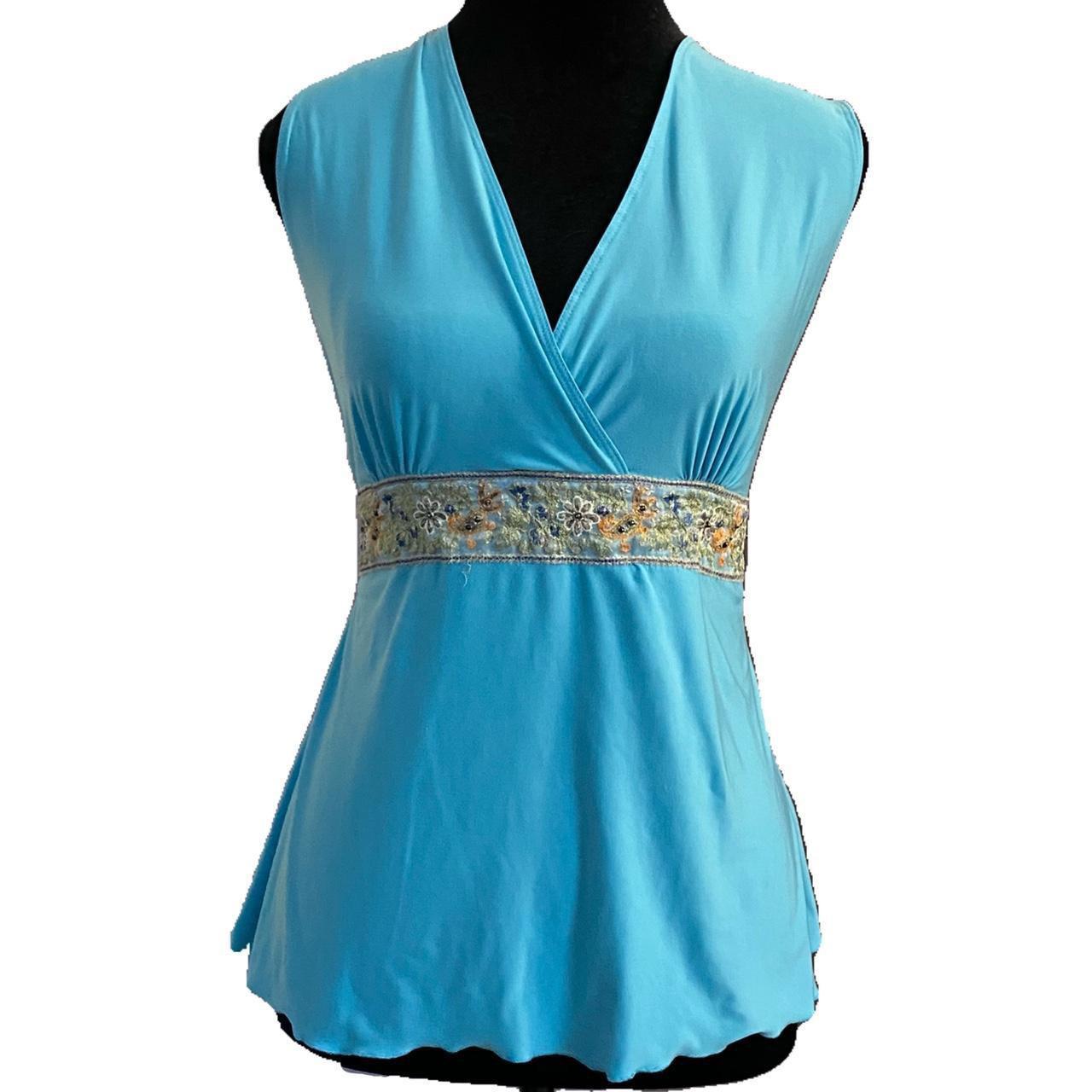 Women's Blue Vest Depop