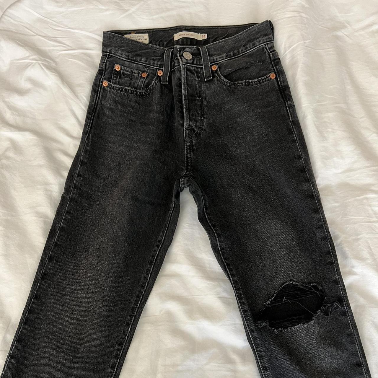Levi’s Wedgie Straight Jean High Rise Size 24 28”... - Depop