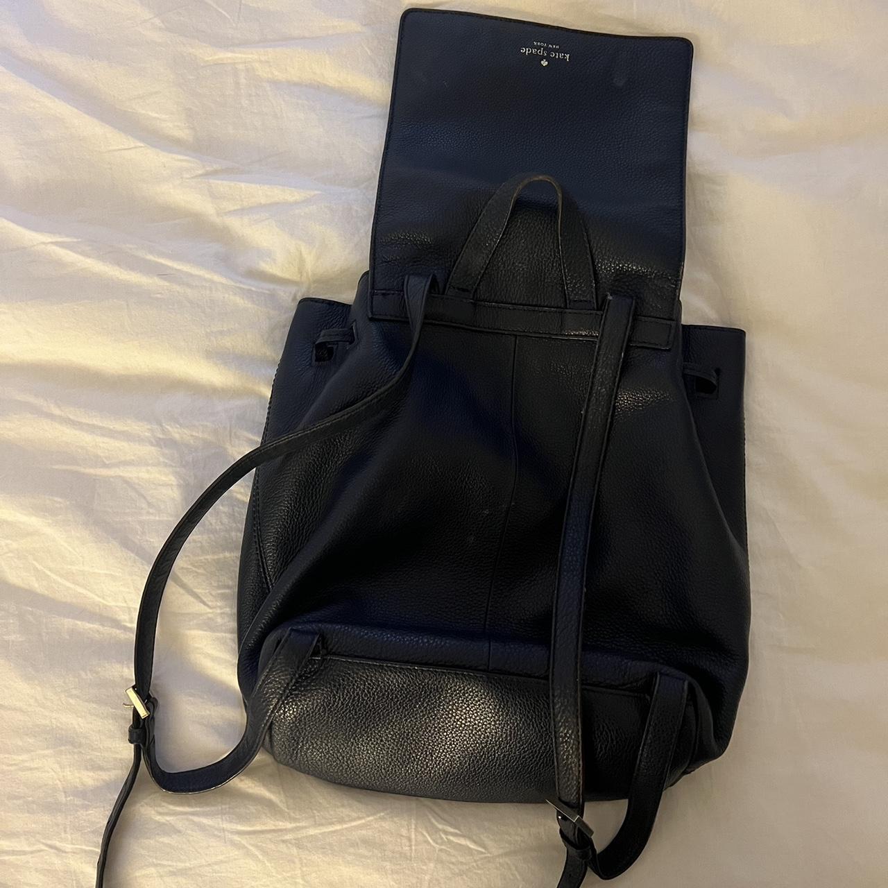 Kate Spade travel backpack // navy blue // used but... - Depop