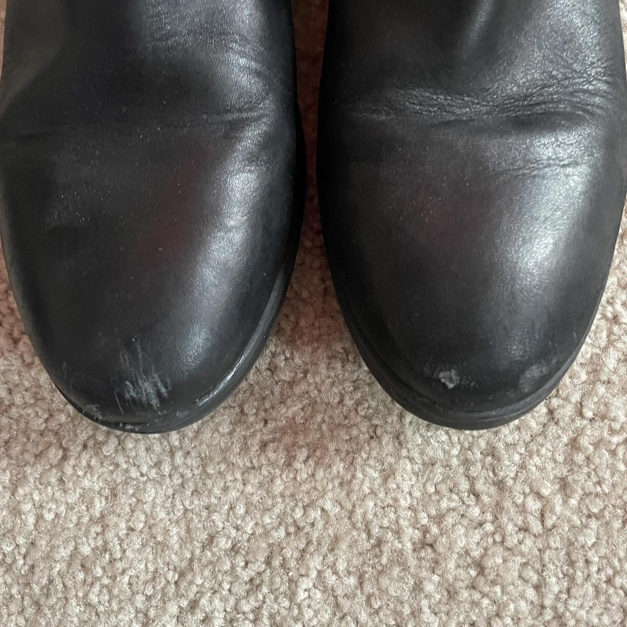 Black leather ankle Chelsea boots from Aldo! Minor... - Depop