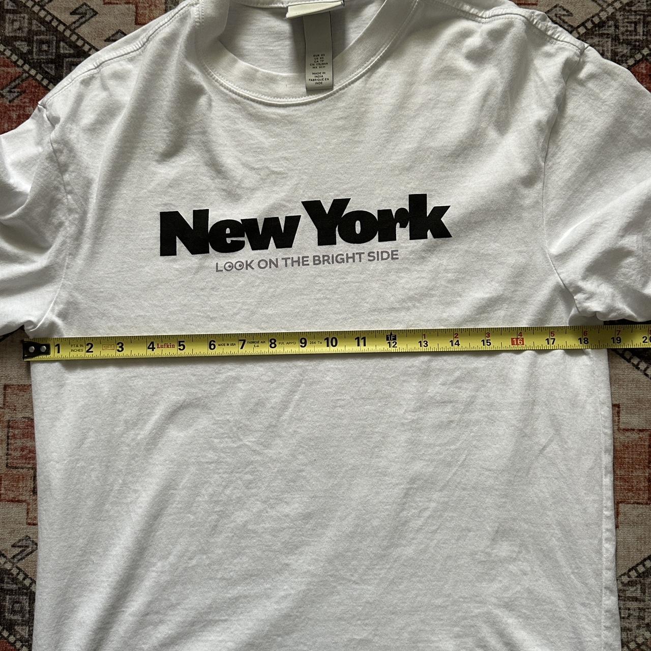NEW YORK 94 Tシャツ New york t shirt look on the bright side white | Depop