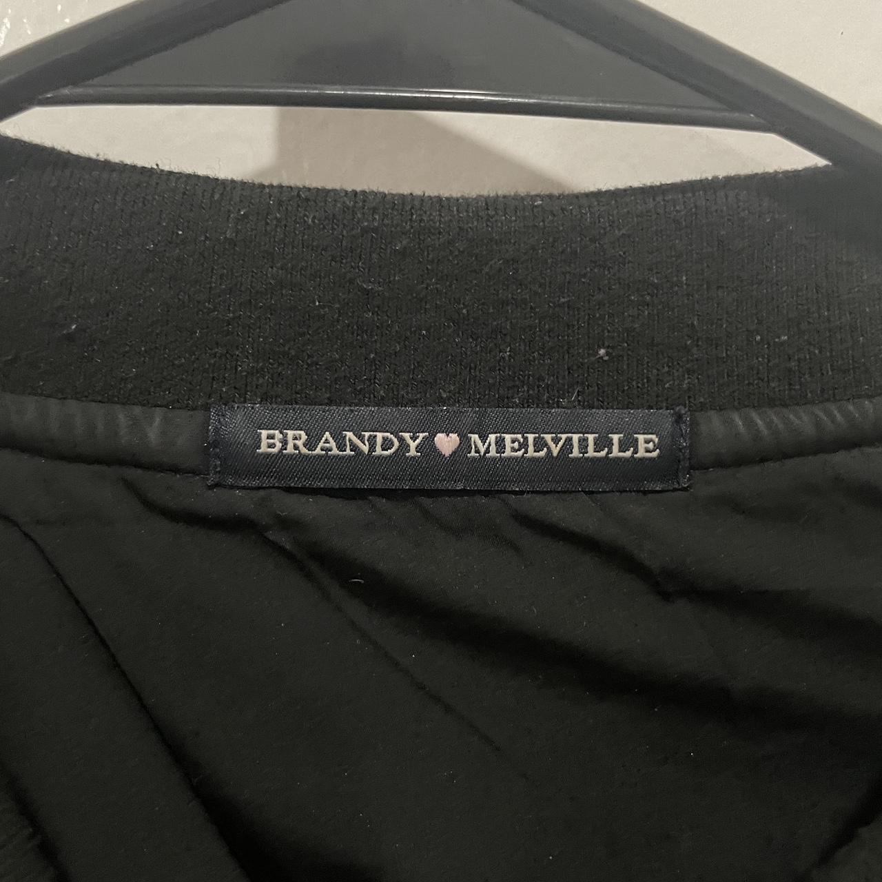 brandy melville jennifer sherpa bomber jacket black and grey teddy 