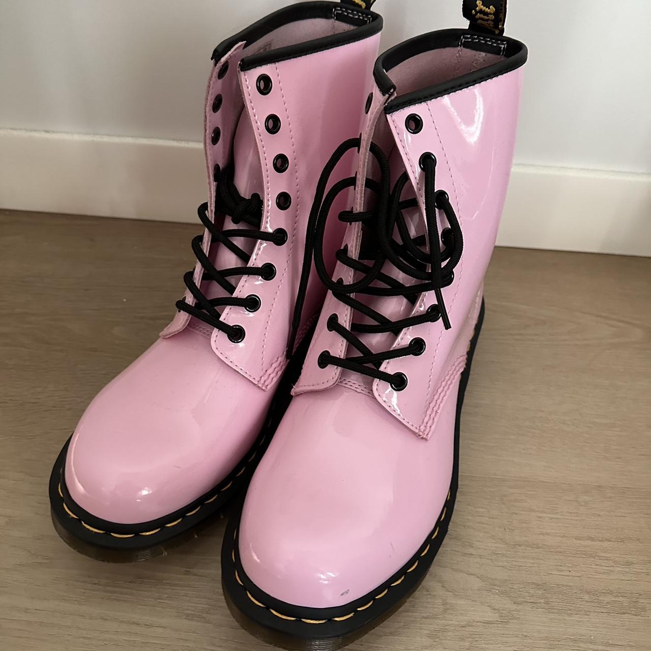 Pastel pink hotsell doc martens