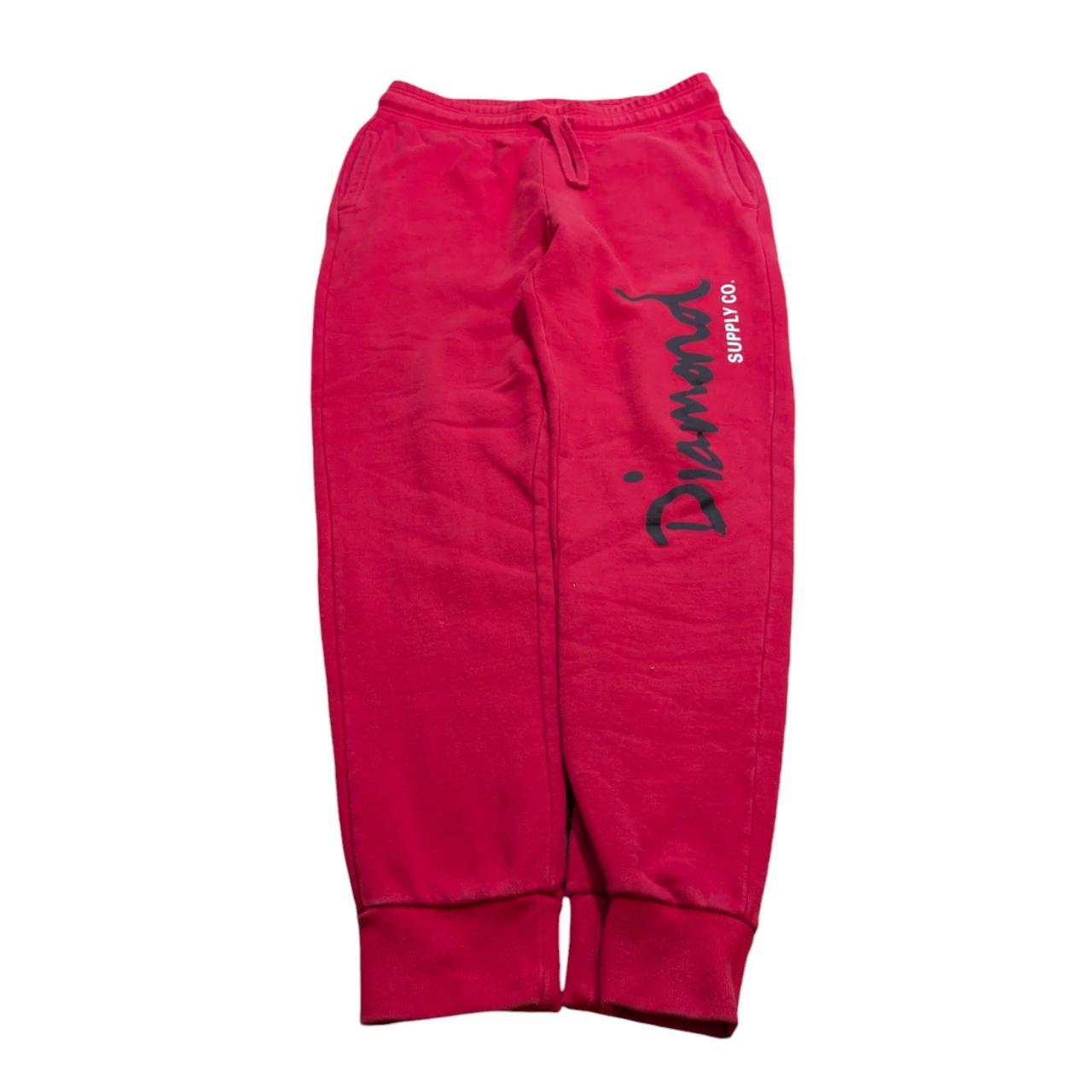 Diamond Supply Co Sweatpants Size L Red OG Script. Depop