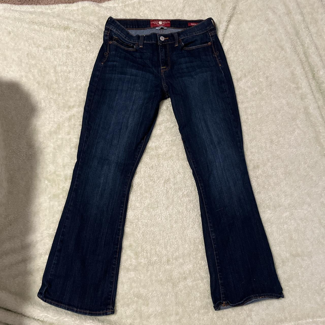 Lucky Brand Womens Sofia Straight Denim Jeans Stretch Pockets Blue