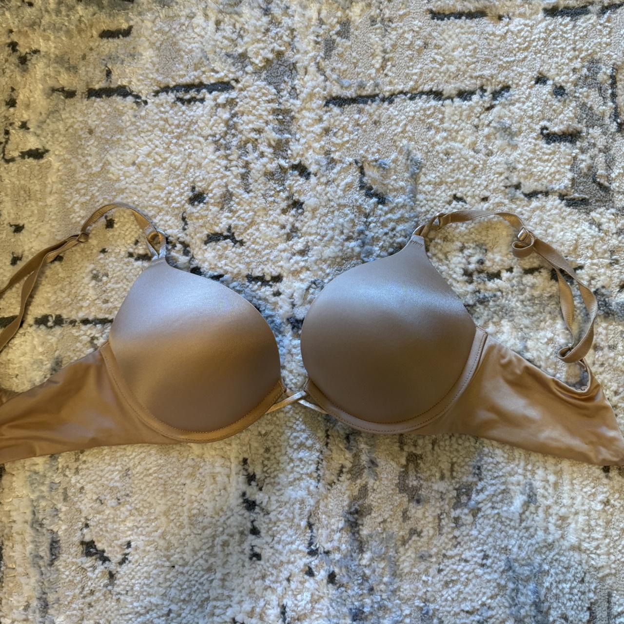 Victoria secret bombshell bra 32c nude only worn to... - Depop