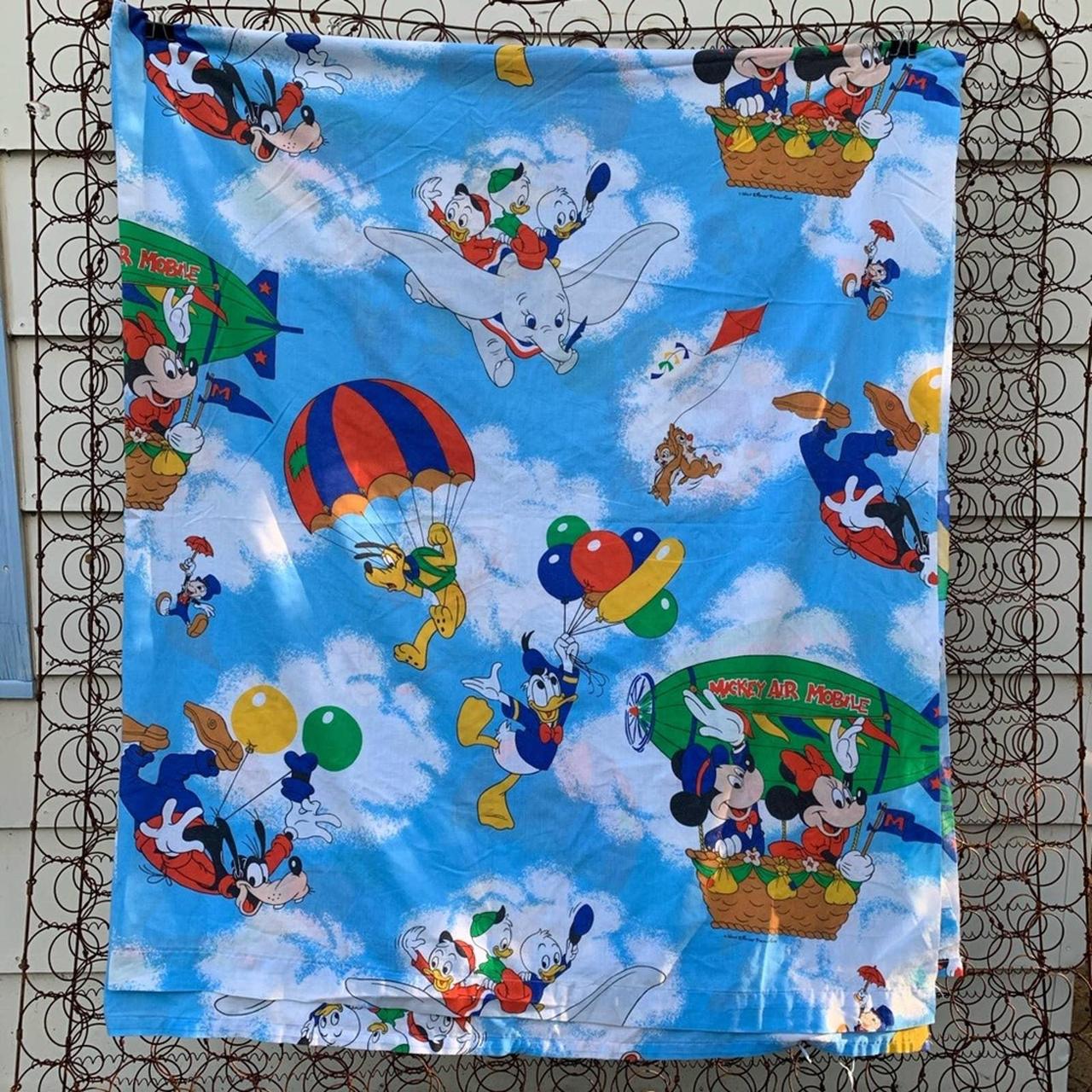 Iconic Vintage Disney Flat Bed Sheet Featuring Some Depop iconic-vintage-disney-flat-bed-sheet-featuring-some-depop