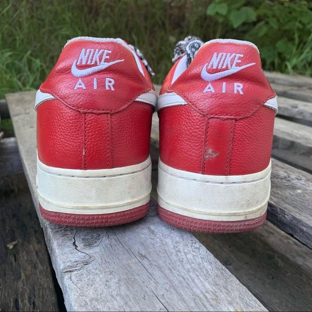 Nike Air Force 1 Low Sport Nba Varsity (Red) (UK - Depop