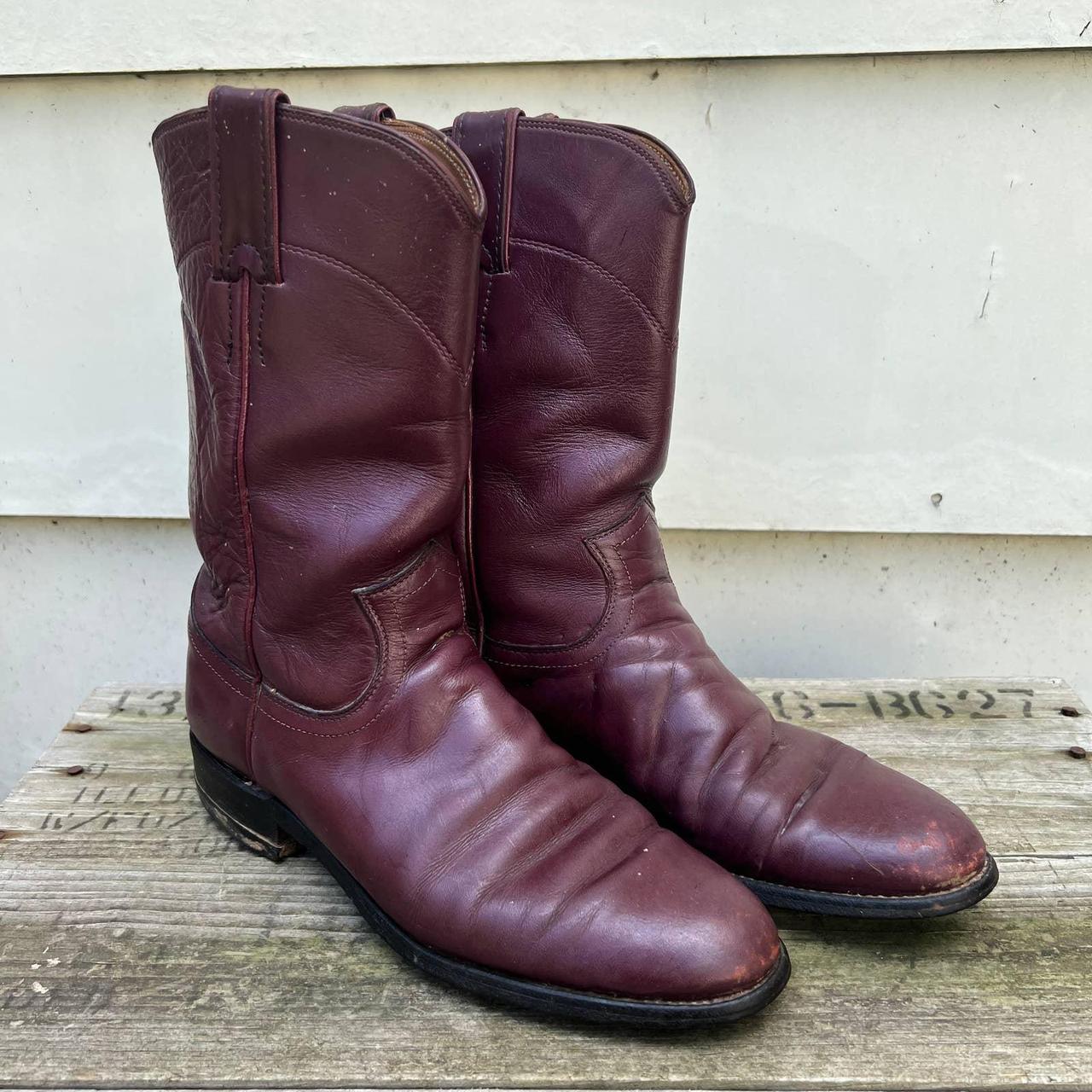 Wine colored hot sale cowboy boots